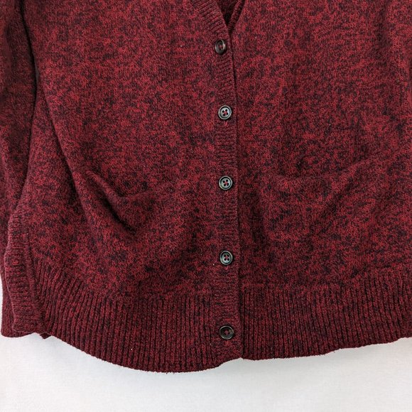 Madewell Landscape Burgundy Cardigan Size Extra Small - Picture 8 of 12